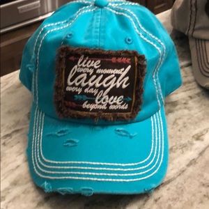 Turquoise hat